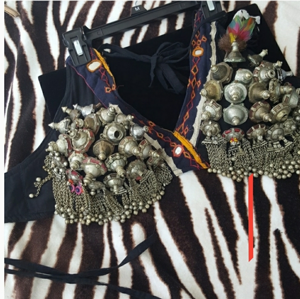 HOT! TRIBAL DANCE BRA CORSET BODICE TOP HANDMADE